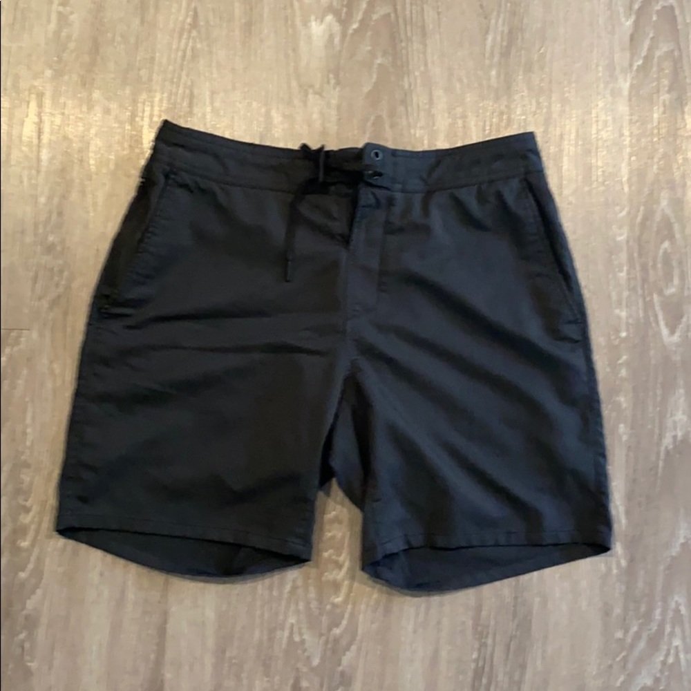 Men's Black Casual Drawstring Shorts
